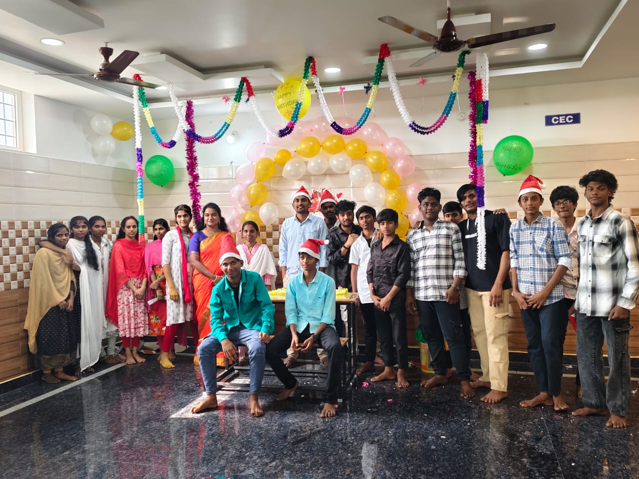 Campus celebration at Amulya Academy