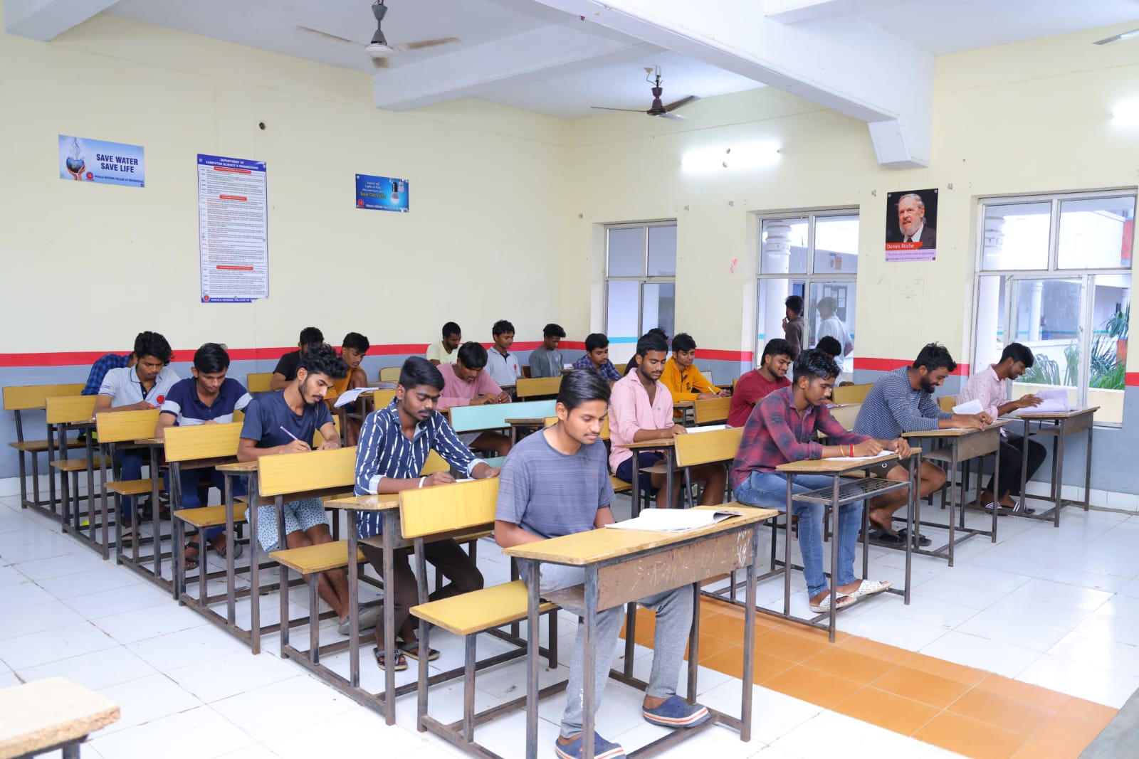 Modern classroom setup at Amulya Academy