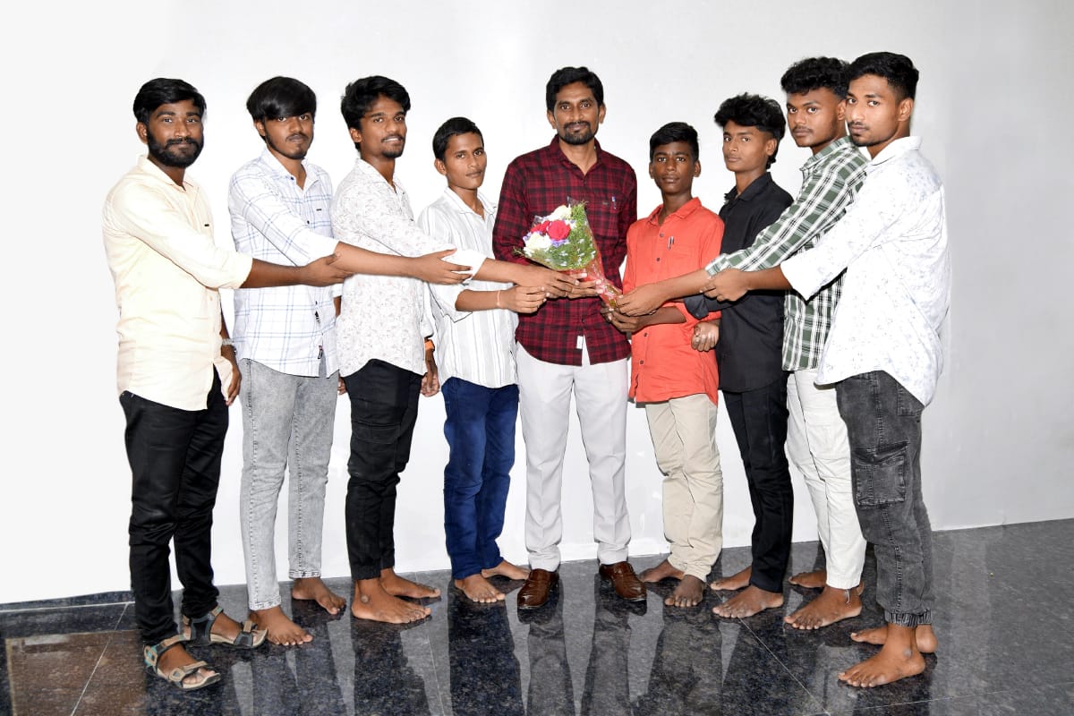 Felicitation ceremony for boy students at Amulya Academy